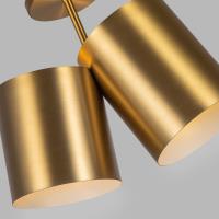 Two Light Semi-Flush Mount by Kuzco Lighting - Keiko Collection, Brushed Gold Finish - SF58814-BG
