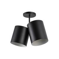 Two Light Semi-Flush Mount by Kuzco Lighting - Keiko Collection, Black Finish - SF58814-BK