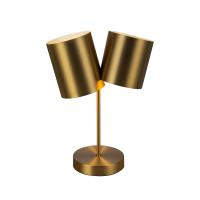 Two Light Table Lamp by Kuzco Lighting - Keiko Collection, Brushed Gold Finish - TL58814-BG