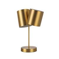 Two Light Table Lamp by Kuzco Lighting - Keiko Collection, Brushed Gold Finish - TL58814-BG