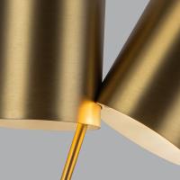 Two Light Table Lamp by Kuzco Lighting - Keiko Collection, Brushed Gold Finish - TL58814-BG