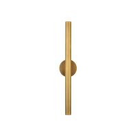 LED Wall Sconce by Kuzco Lighting - Mason Collection, Vintage Brass Finish - WS90424-VB