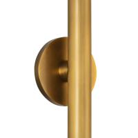 LED Wall Sconce by Kuzco Lighting - Mason Collection, Vintage Brass Finish - WS90424-VB