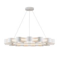LED Chandelier by Kuzco Lighting - Nami Collection, Antique White Finish - CH18035-AW
