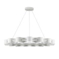 LED Chandelier by Kuzco Lighting - Nami Collection, Antique White Finish - CH18035-AW