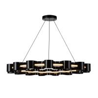 LED Chandelier by Kuzco Lighting - Nami Collection, Glossy Black Finish - CH18035-GBK