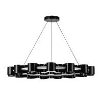 LED Chandelier by Kuzco Lighting - Nami Collection, Glossy Black Finish - CH18035-GBK