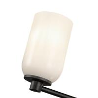 Five Light Chandelier by Kuzco Lighting - Nola Collection, Black/Glossy Opal Glass Finish - CH57731-BK/GO