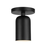 One Light Semi-Flush Mount by Kuzco Lighting - Nola Collection, Black Finish - SF57704-BK