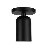 One Light Semi-Flush Mount by Kuzco Lighting - Nola Collection, Black Finish - SF57704-BK