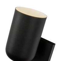 One Light Wall Sconce by Kuzco Lighting - Nola Collection, Black Finish - WS57704-BK