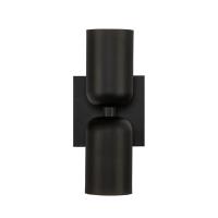 Two Light Wall Sconce by Kuzco Lighting - Nola Collection, Black Finish - WS57712-BK