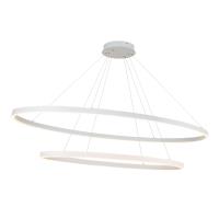 LED Chandelier by Kuzco Lighting - Ovale Collection, White Finish - CH79253-WH