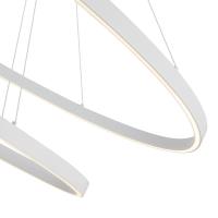 LED Chandelier by Kuzco Lighting - Ovale Collection, White Finish - CH79253-WH
