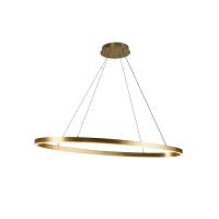 LED Linear Pendant by Kuzco Lighting - Ovale Collection, Brushed Gold Finish - LP79140-BG