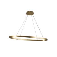 LED Linear Pendant by Kuzco Lighting - Ovale Collection, Brushed Gold Finish - LP79140-BG