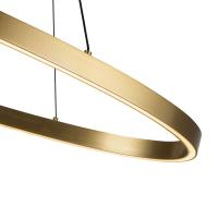 LED Linear Pendant by Kuzco Lighting - Ovale Collection, Brushed Gold Finish - LP79140-BG