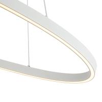 LED Linear Pendant by Kuzco Lighting - Ovale Collection, White Finish - LP79140-WH