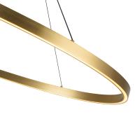 LED Linear Pendant by Kuzco Lighting - Ovale Collection, Brushed Gold Finish - LP79153-BG