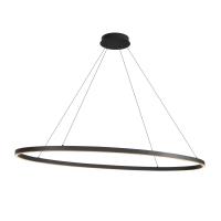 LED Linear Pendant by Kuzco Lighting - Ovale Collection, Black Finish - LP79153-BK