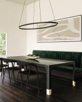LED Linear Pendant by Kuzco Lighting - Ovale Collection, Black Finish - LP79153-BK