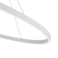 LED Linear Pendant by Kuzco Lighting - Ovale Collection, White Finish - LP79153-WH