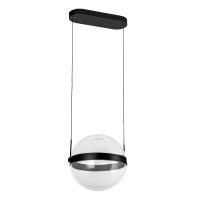 LED Pendant by Kuzco Lighting - Pisces Collection, Black/Light Guide Finish - PD75912-BK/LG-3CCT