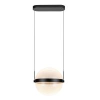 LED Pendant by Kuzco Lighting - Pisces Collection, Black/Light Guide Finish - PD75912-BK/LG-3CCT