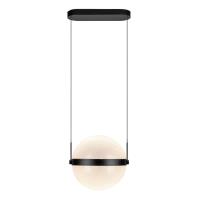 LED Pendant by Kuzco Lighting - Pisces Collection, Black/Light Guide Finish - PD75912-BK/LG-3CCT