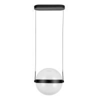 LED Pendant by Kuzco Lighting - Pisces Collection, Black/Light Guide Finish - PD75912-BK/LG-3CCT