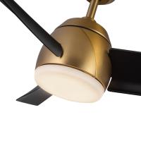 54"Ceiling Fan by Kuzco Lighting - Thalia Collection, Brushed Gold/Matte Black Finish - CF91954-BG/MB