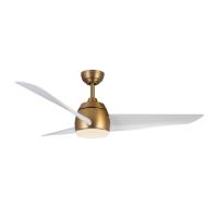 54"Ceiling Fan by Kuzco Lighting - Thalia Collection, Brushed Gold/Matte White Finish - CF91954-BG/WH