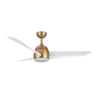 54"Ceiling Fan by Kuzco Lighting - Thalia Collection, Brushed Gold/Matte White Finish - CF91954-BG/WH