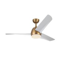54"Ceiling Fan by Kuzco Lighting - Thalia Collection, Brushed Gold/Matte White Finish - CF91954-BG/WH
