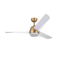 54"Ceiling Fan by Kuzco Lighting - Thalia Collection, Brushed Gold/Matte White Finish - CF91954-BG/WH