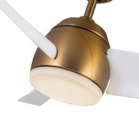 54"Ceiling Fan by Kuzco Lighting - Thalia Collection, Brushed Gold/Matte White Finish - CF91954-BG/WH