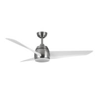 54"Ceiling Fan by Kuzco Lighting - Thalia Collection, Brushed Nickel/Matte White Finish - CF91954-BN/WH