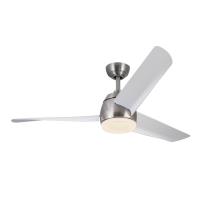 54"Ceiling Fan by Kuzco Lighting - Thalia Collection, Brushed Nickel/Matte White Finish - CF91954-BN/WH