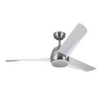 54"Ceiling Fan by Kuzco Lighting - Thalia Collection, Brushed Nickel/Matte White Finish - CF91954-BN/WH