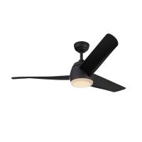 54"Ceiling Fan by Kuzco Lighting - Thalia Collection, Matte Black Finish - CF91954-MB
