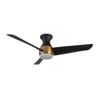 54"Hugger Fan by Kuzco Lighting - Thalia Collection, Brushed Gold/Matte Black Finish - HF91954-BG/MB
