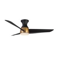 54"Hugger Fan by Kuzco Lighting - Thalia Collection, Brushed Gold/Matte Black Finish - HF91954-BG/MB