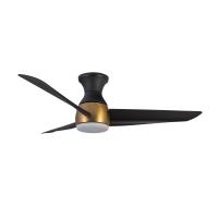 54"Hugger Fan by Kuzco Lighting - Thalia Collection, Brushed Gold/Matte Black Finish - HF91954-BG/MB