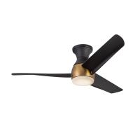 54"Hugger Fan by Kuzco Lighting - Thalia Collection, Brushed Gold/Matte Black Finish - HF91954-BG/MB