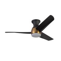 54"Hugger Fan by Kuzco Lighting - Thalia Collection, Brushed Gold/Matte Black Finish - HF91954-BG/MB