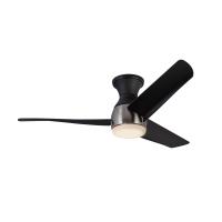 54"Hugger Fan by Kuzco Lighting - Thalia Collection, Brushed Nickel/Matte Black Finish - HF91954-BN/MB