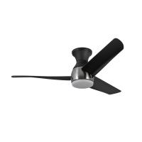 54"Hugger Fan by Kuzco Lighting - Thalia Collection, Brushed Nickel/Matte Black Finish - HF91954-BN/MB