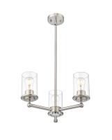 Three Light Chandelier by Z-Lite - Thayer Collection, Brushed Nickel Finish - 742-3BN