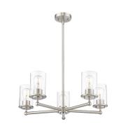 Five Light Chandelier by Z-Lite - Thayer Collection, Brushed Nickel Finish - 742-5BN