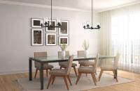 Five Light Chandelier by Z-Lite - Thayer Collection, Matte Black Finish - 742-5MB